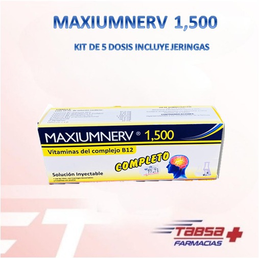 Tabsa Express: MEDICAMENTOS: 4 MAXIUMNERV 1,500 (5 JERINGAS + 1 DOSIS ...